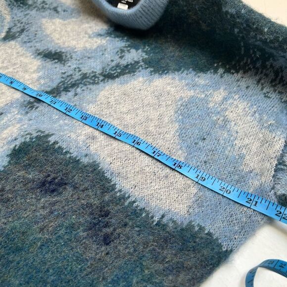 THE KOOPLES Blue Round-neck jacquard wool-blend sweater Medium - Picture 11 of 12